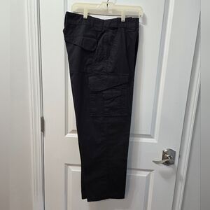 Black Cargo Pants with Classic Fit